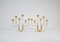 Brass Sculptural Candelabras by Gunnar Ander for Ystad Metall, Sweden, 1960s, Set of 2, Image 3