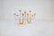 Brass Sculptural Candelabras by Gunnar Ander for Ystad Metall, Sweden, 1960s, Set of 2, Image 6