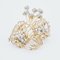 French Diamond & 18 Karat Rose Gold Bouquet Brooch, 1960s, Image 7