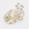 French Diamond & 18 Karat Rose Gold Bouquet Brooch, 1960s, Image 8