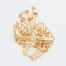 French Diamond & 18 Karat Rose Gold Bouquet Brooch, 1960s, Image 3