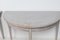 Gustavian Style Demi Lune Tables, Sweden, Set of 2 11