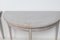 Tavoli Demi Lune in stile gustaviano, Svezia, set di 2, Immagine 11