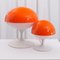 Space Age Mushroom Lampe in Orange von Temde 5