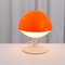 Space Age Orange Mushroom Lamp from Temde, Image 2