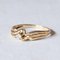 Vintage 18k Gold with Imitation Diamond Stone Ring, 1960s 6