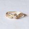 Vintage 18k Gold with Imitation Diamond Stone Ring, 1960s 2