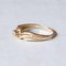 Vintage 18k Gold with Imitation Diamond Stone Ring, 1960s 7