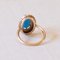 18k Gold Turquoise and Beaded Ring, 1930s, Image 11