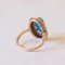 18k Gold Turquoise and Beaded Ring, 1930s 10