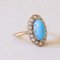 18k Gold Turquoise and Beaded Ring, 1930s 3