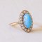 18k Gold Turquoise and Beaded Ring, 1930s, Image 3