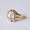 Vintage 14 Karat Gold Quarz Ring, 1950er 2