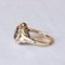 Vintage 14 Karat Gold Quarz Ring, 1950er 5