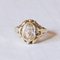 Vintage 14 Karat Gold Quarz Ring, 1950er 1