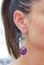 Boucles d'Oreilles Diamants et Rubis en Argent, Set de 2 5