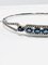 18ct White Gold Sapphire & Diamond Bangle, Image 4