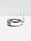 18ct White Gold Two Row Ring 6