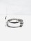 18ct White Gold Two Row Ring 9
