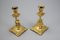 French Bronze Candlesticks with Dolphin Figures, Set of 2 6