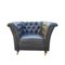 Classic Louis Leather Chesterfield Armchair 1