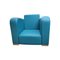 Art Deco Reception Lounge Chair in Teal, Image 1