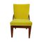 Lounge Chair with Vibrant Yellow Upholstery, 1950s 1