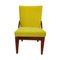 Sessel mit Gelbem Bezug, 1950er 1