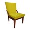 Sessel mit Gelbem Bezug, 1950er 2