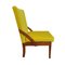 Sessel mit Gelbem Bezug, 1950er 3