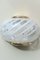 White Brass Murano Glass Swirl Wall Lamp, Image 1