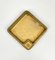 Square Solid Brass Ashtrays, Italy, 1960s, Set of 2 13