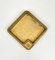 Square Solid Brass Ashtrays, Italy, 1960s, Set of 2, Image 13