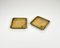 Square Solid Brass Ashtrays, Italy, 1960s, Set of 2 4