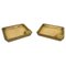 Square Solid Brass Ashtrays, Italy, 1960s, Set of 2 2