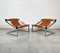 Italienische Mid-Century Sessel aus Chrom & Leder, 1970er, 2er Set 4