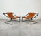 Mid-Century Modern Chrome and Leather Armchairs, Italy, 1970s, Set of 2 4