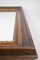 Antique Oak Wall Mirror with Twisted Golden Bar, Austria, 1890s 8