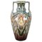 Art Nouveau Majolica Vase by Gerbing & Stephan, Bohemia, 1910s, Image 1