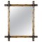 Rustic Black Forest Wall Mirror Light Brown, Austria,1890 1