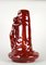 Jugendstil Porzellan Fayence Vase mit roter Eosin Glasur von Zsolnay, Ungarn, 1899 10