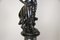 Art Nouveau Figurative Ceramic Statue on Column, France, 1900s, Set of 2, Image 5