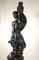 Art Nouveau Figurative Ceramic Statue on Column, France, 1900s, Set of 2 6