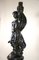 Art Nouveau Figurative Ceramic Statue on Column, France, 1900s, Set of 2, Image 6