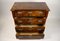 Burl Walnut Chest of Drawers with Carvings, Austria, 1880s, Image 4