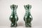 Art Nouveau Glazed Ceramic Vases, France, 1900s, Set of 2 3