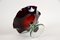 Murano Glass Centerpiece with Dark Red Bowl, Italy, 1970s 13