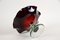 Murano Glass Centerpiece with Dark Red Bowl, Italy, 1970s, Image 13