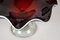 Murano Glass Centerpiece with Dark Red Bowl, Italy, 1970s 7