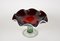 Murano Glass Centerpiece with Dark Red Bowl, Italy, 1970s 4